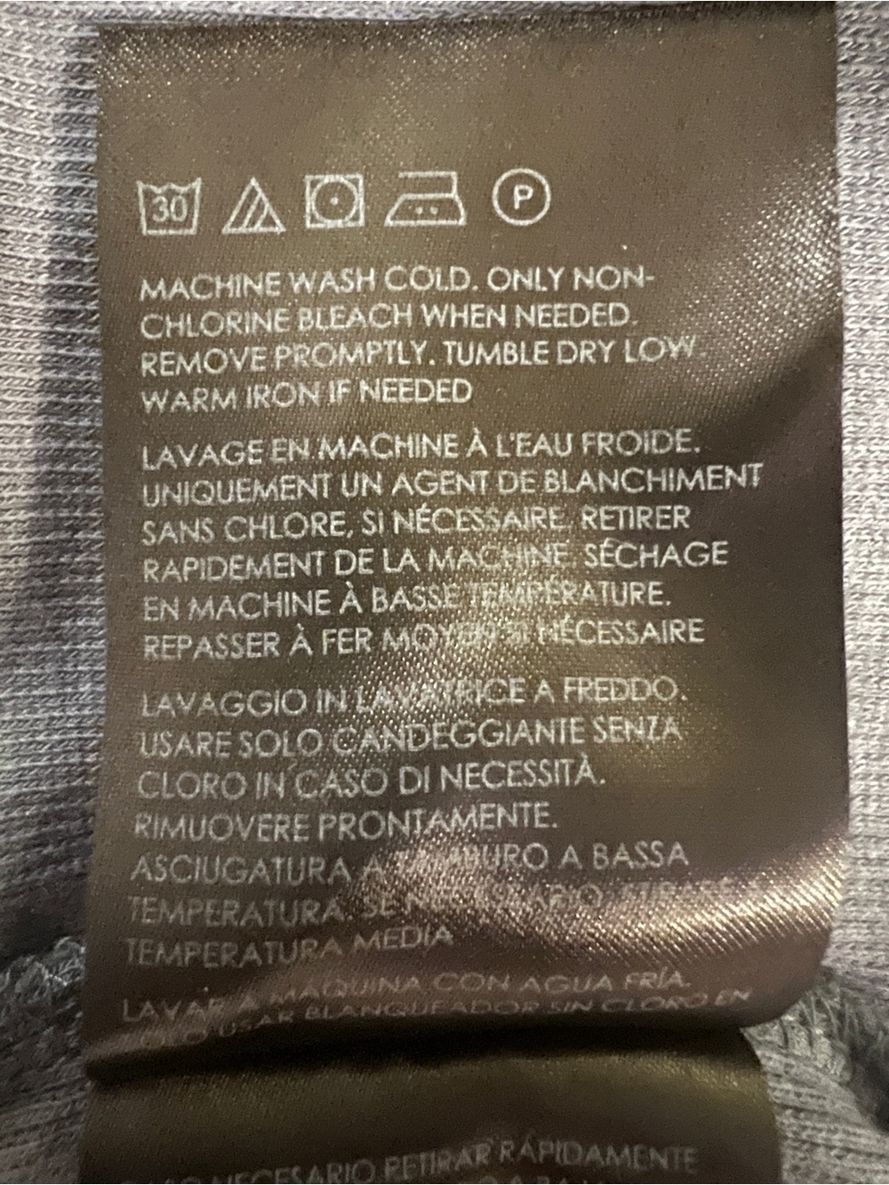 Club Monaco Blue Gray Slim Fit Casual Minimalist Crewneck Tee- L - Picture 5 of 6